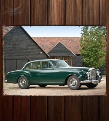 Металлическая табличка Bentley S2 Continental Flying Spur by Mulliner